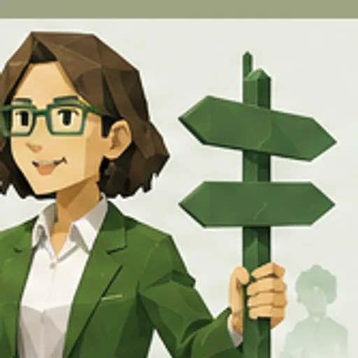 案内人のイラスト